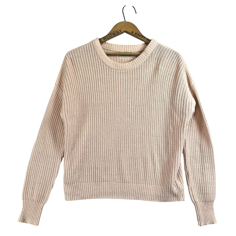 URBAN OUTFITTERS Womens‎ Sweater Size M Pale Pink Relaxed Fit Rib Knit